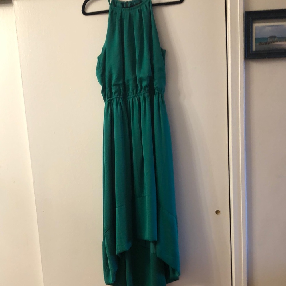 Banana Republic Green High Low Dress